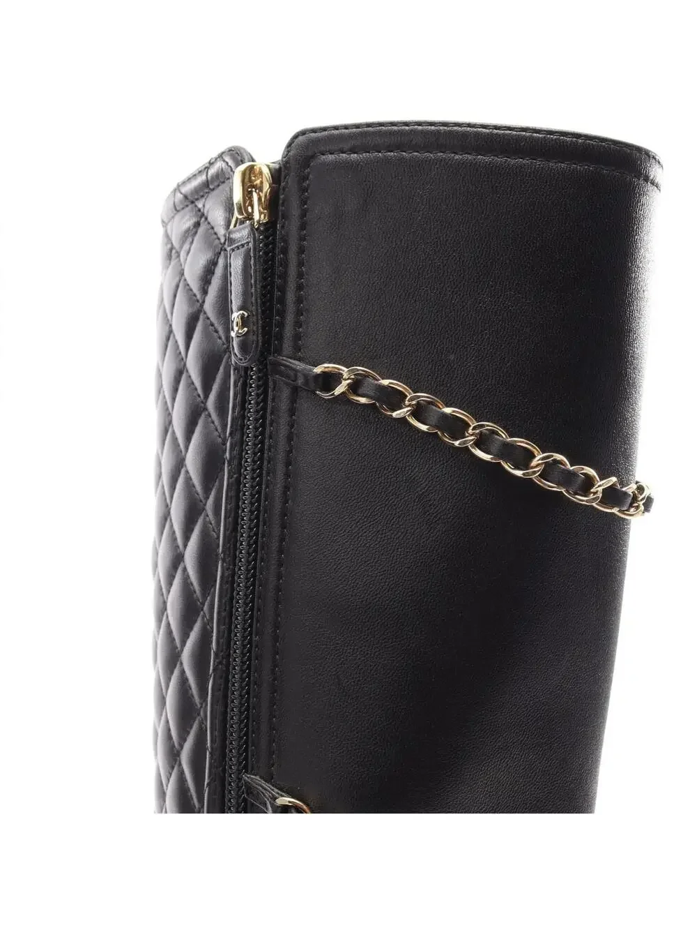 Chanel Matelasse Chain Long Boots #38 #294245C83B